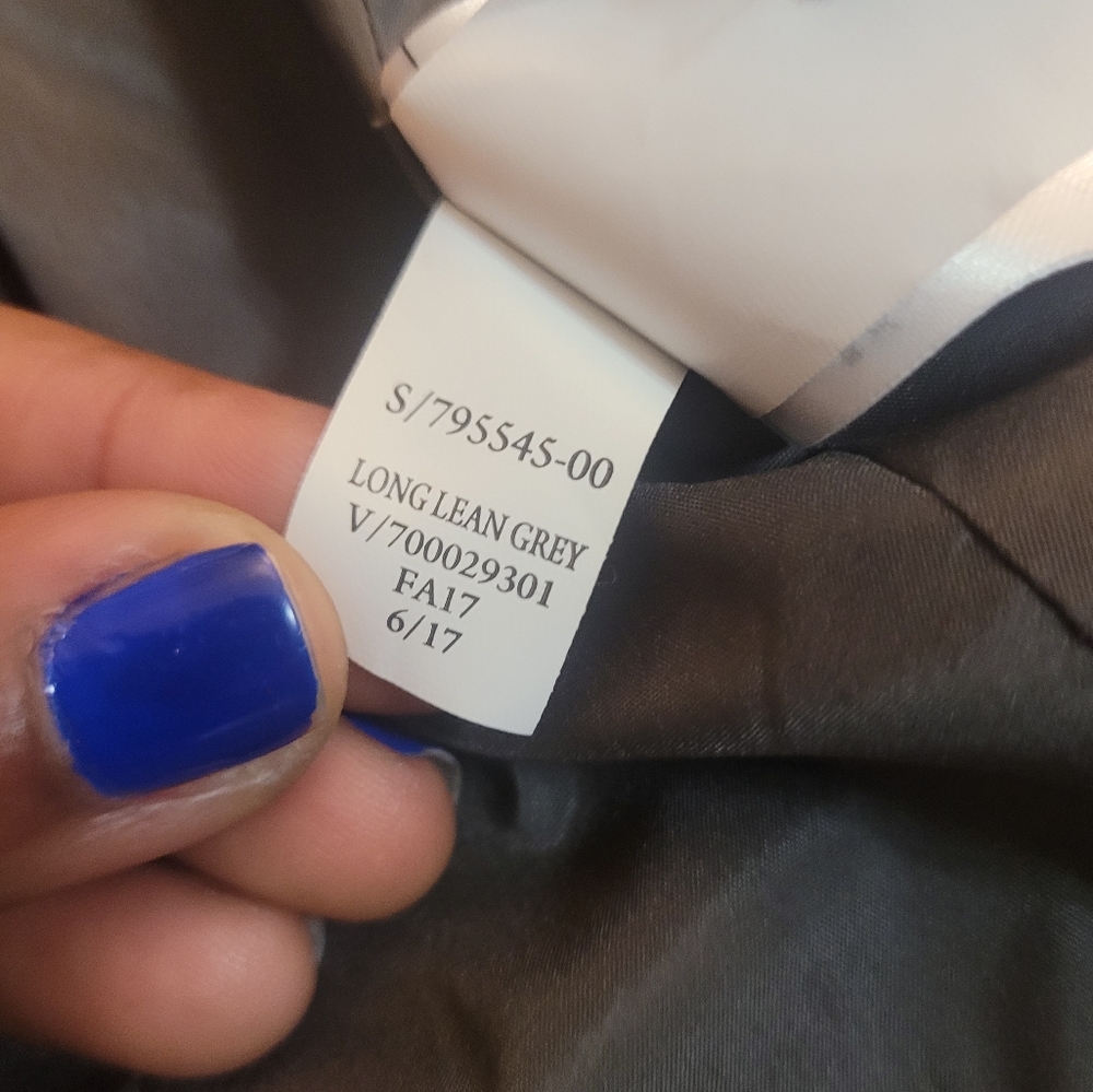 Banana Republic Boyfriend Fit Long Lean Gray Work Career Blazer Size 0 - Picture 6 of 9
